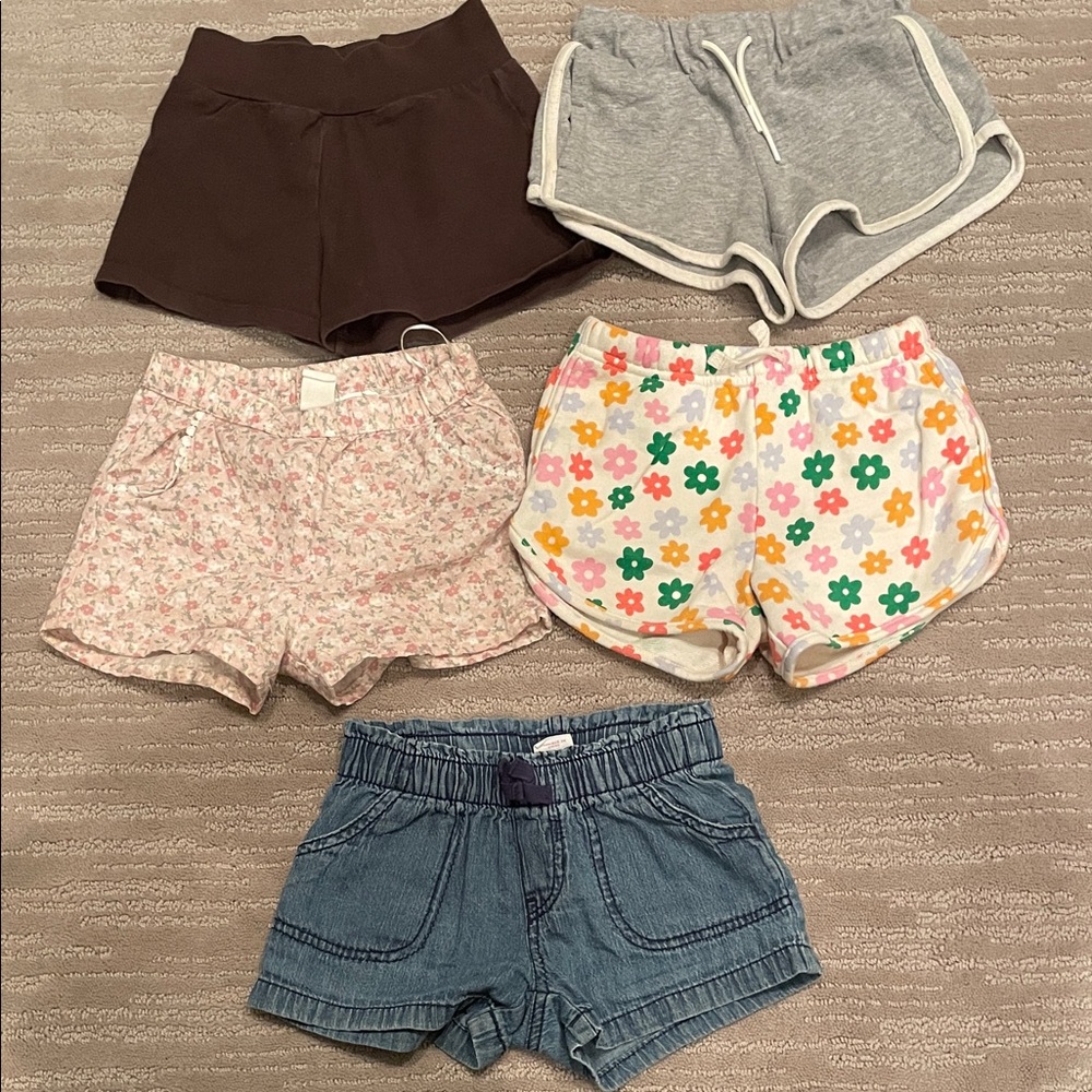 *5 for $25*  girls 4T Shorts bundle